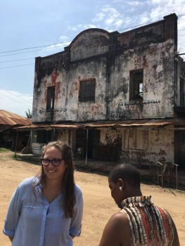 Figure 5. Pangani FM - heritage on tour. Exploring the varied histories of Pangani’s built heritage. Photos: Dav Smith (click to enlarge).