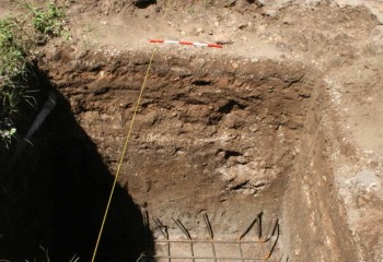 earlier walls and floors recorded during the watching brief